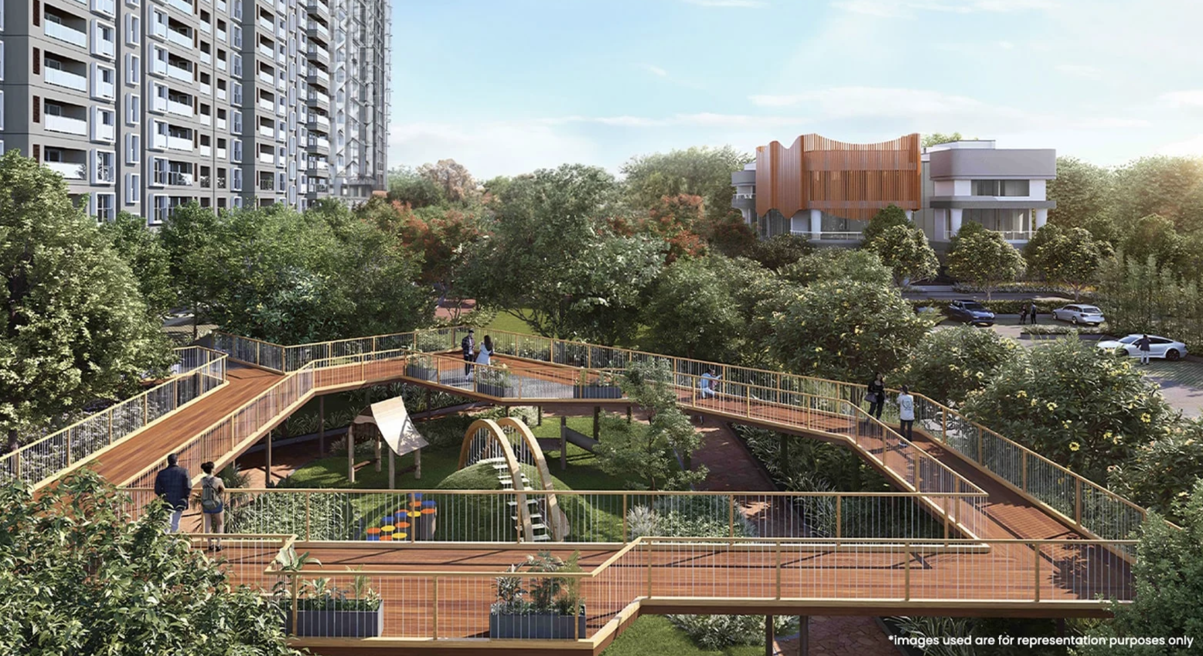 Godrej Woodscapes tower elevation